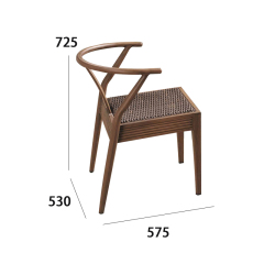 Outdoor dining chairs made of eco-friendly PE rattan