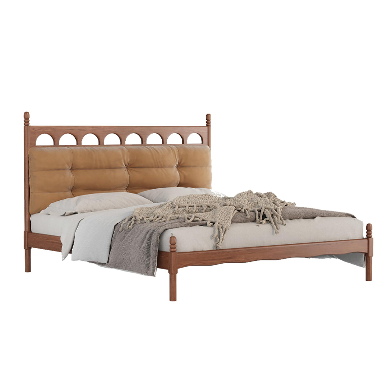 Đầu giường phòng ngủ bằng gỗ sồi rắn