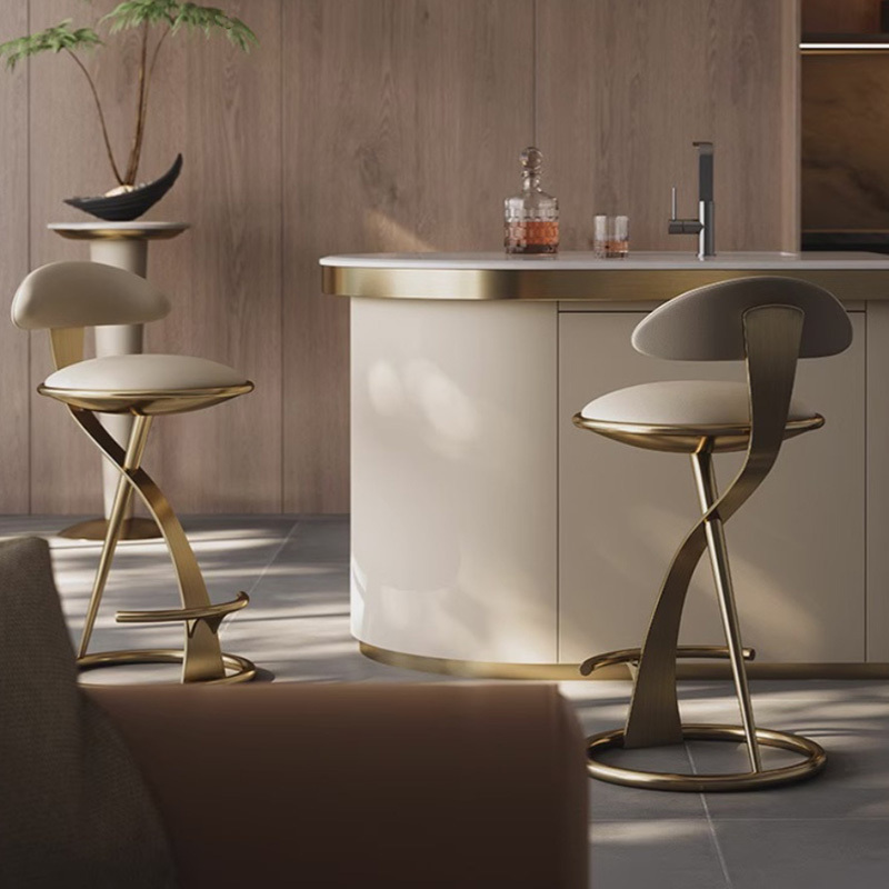 New modern design style metal bar stool living room leisure chair