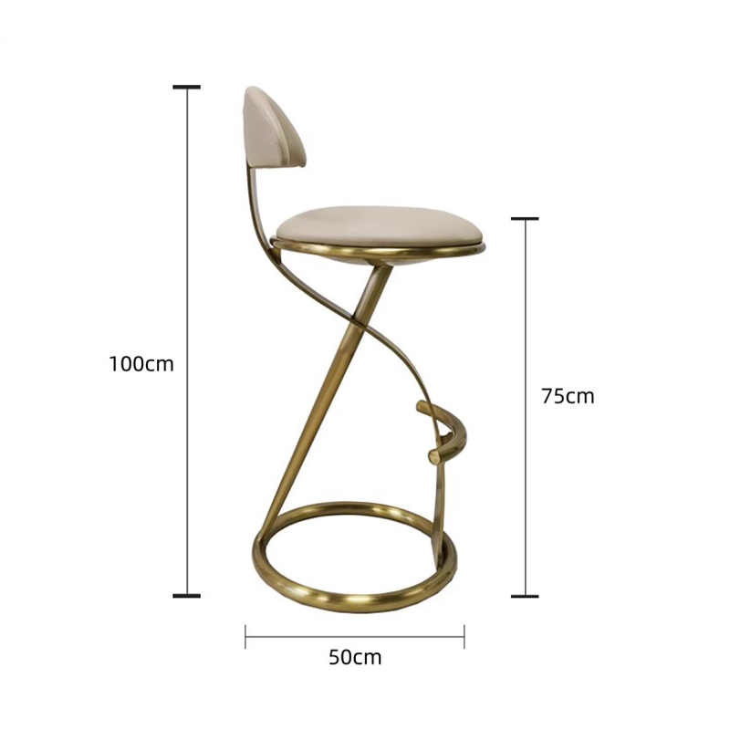 New modern design style metal bar stool living room leisure chair