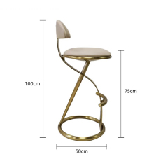 New modern design style metal bar stool living room leisure chair