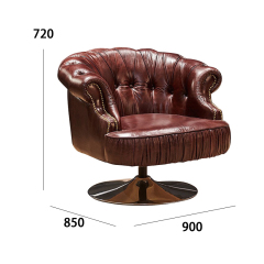 Luxurious and comfortable leather lounge chair for living room