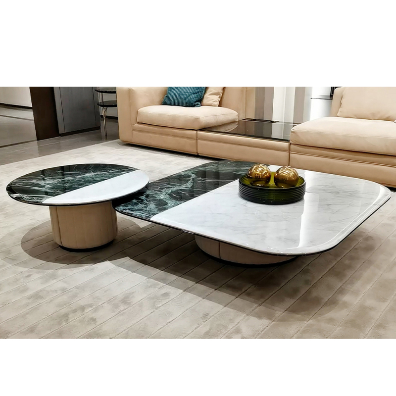Marble modern living room combination coffee table