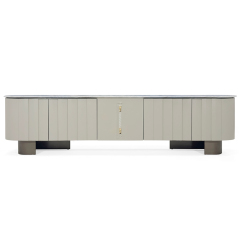 Marble Panel TV Stand - Elegant Entertainment Center for Modern Living Spaces