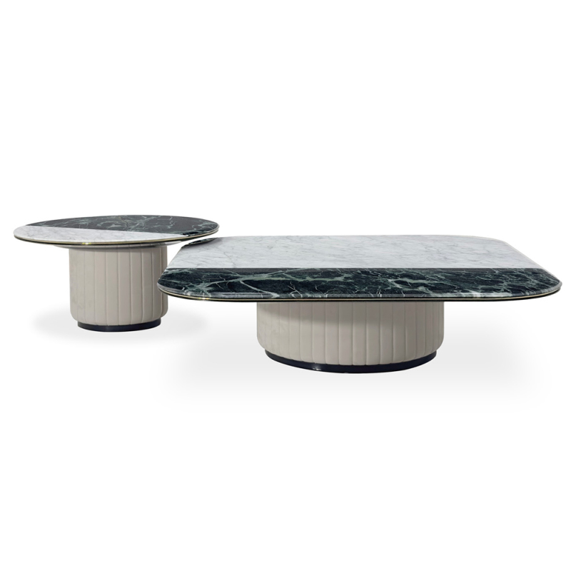 Marble modern living room combination coffee table