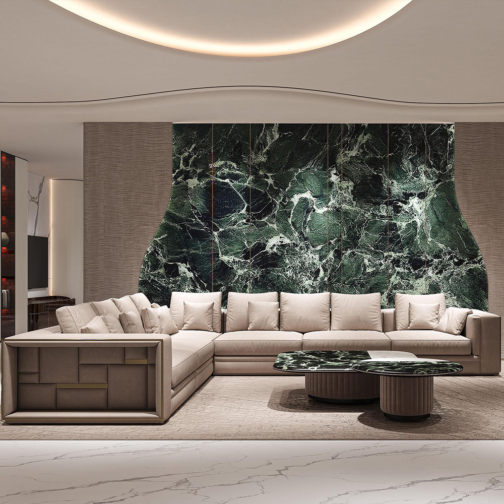 Marble modern living room combination coffee table