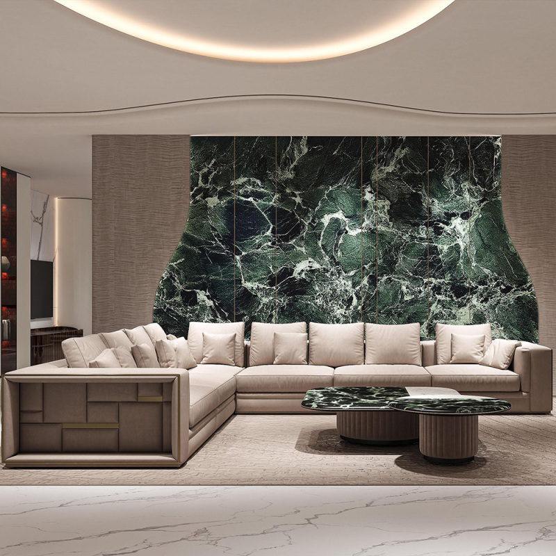 Marble modern living room combination coffee table