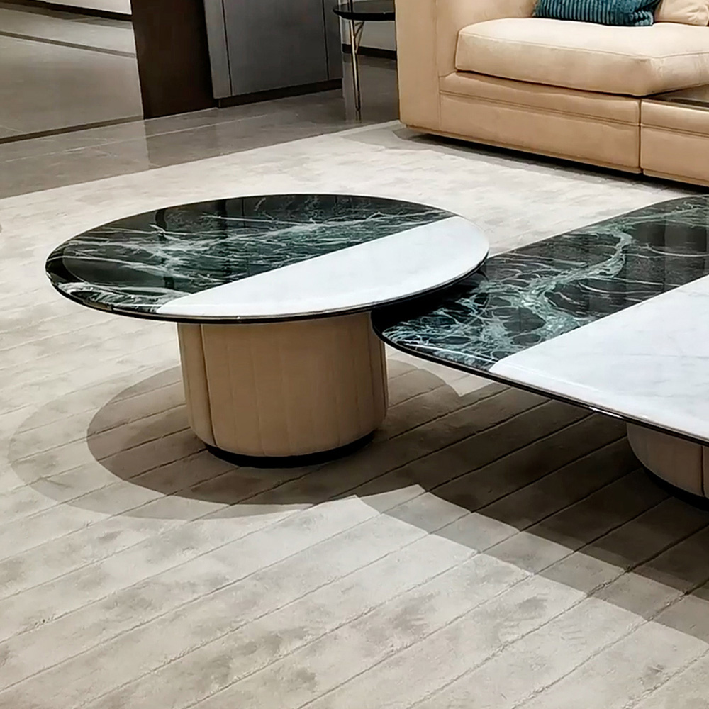 Marble modern living room combination coffee table