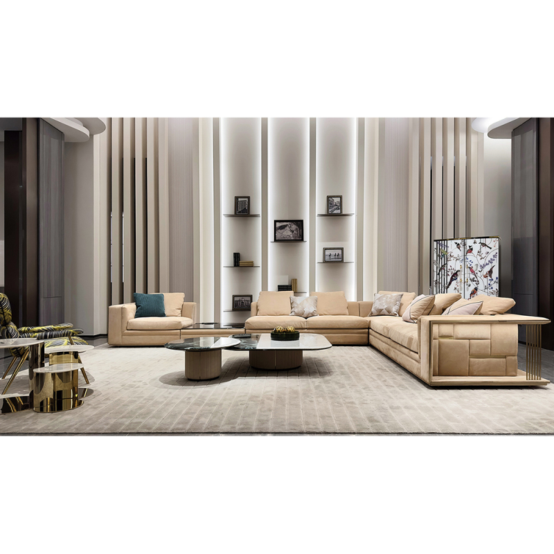 Marble modern living room combination coffee table