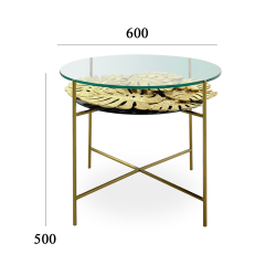 Metal and Glass Corner Table - Contemporary Accent Piece for Stylish Home Decor