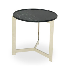 Metal round corner table for modern home decoration
