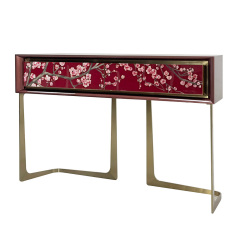 Metal Base Console Table - Stylish Entrance Decor for Modern Homes