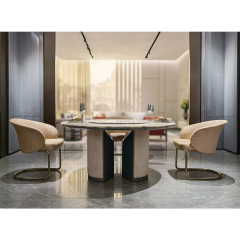 Modern dining chair champagne gold metal base dining chair