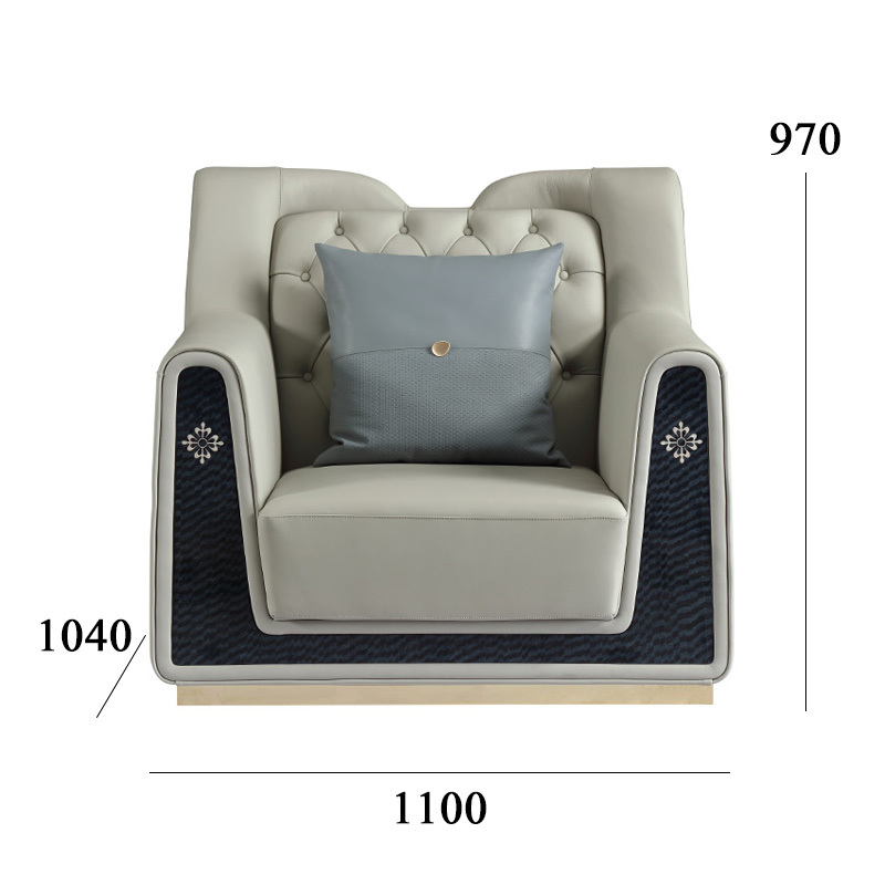 Modern design microfiber wood veneer living room lounge chair