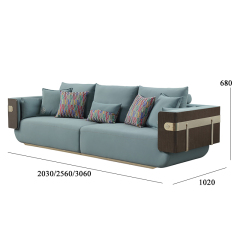 Stylish and practical living room furniture wood veneer corner table