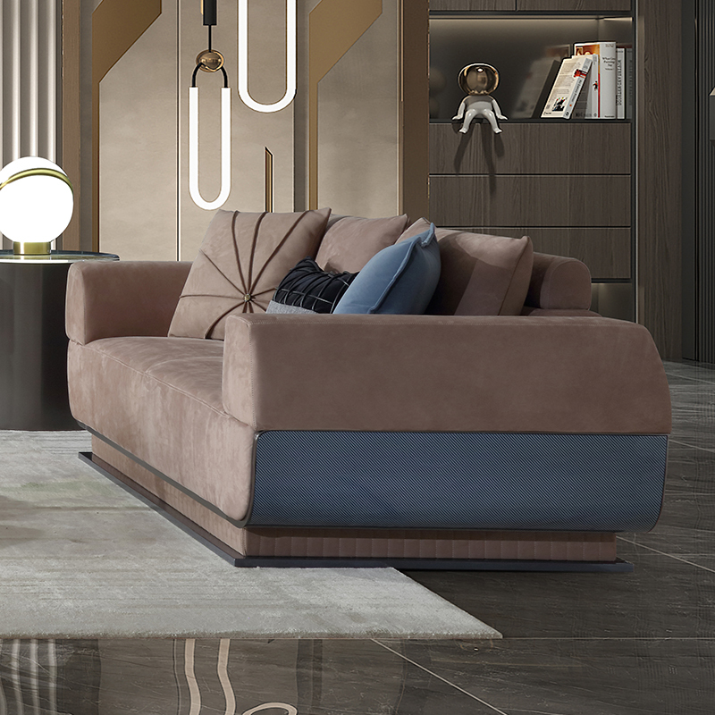 Modern design style matte leather living room sofa