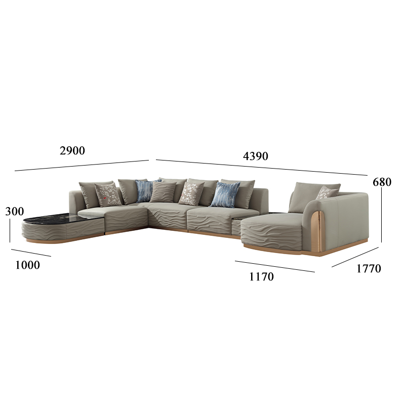 Multifunctional and stylish living room corner sofa set