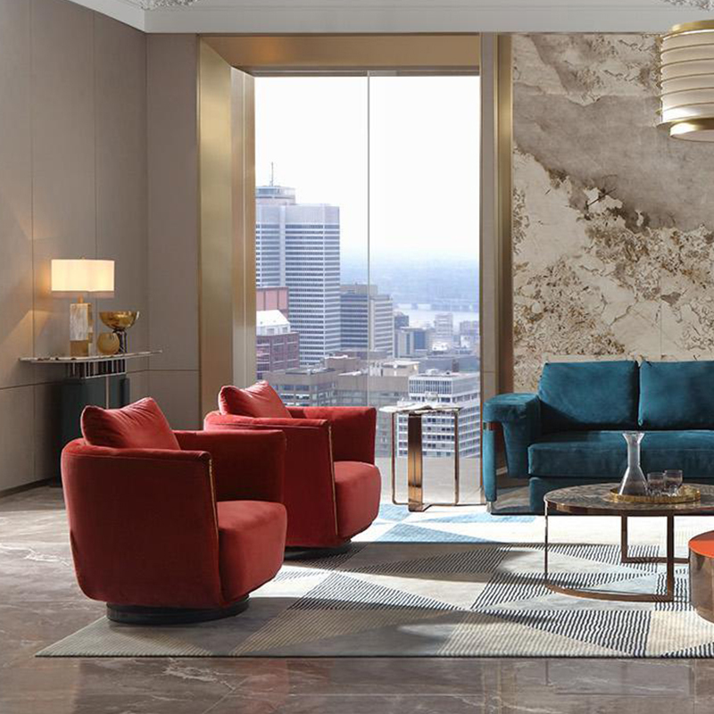 Modern design living room fabric leisure chair