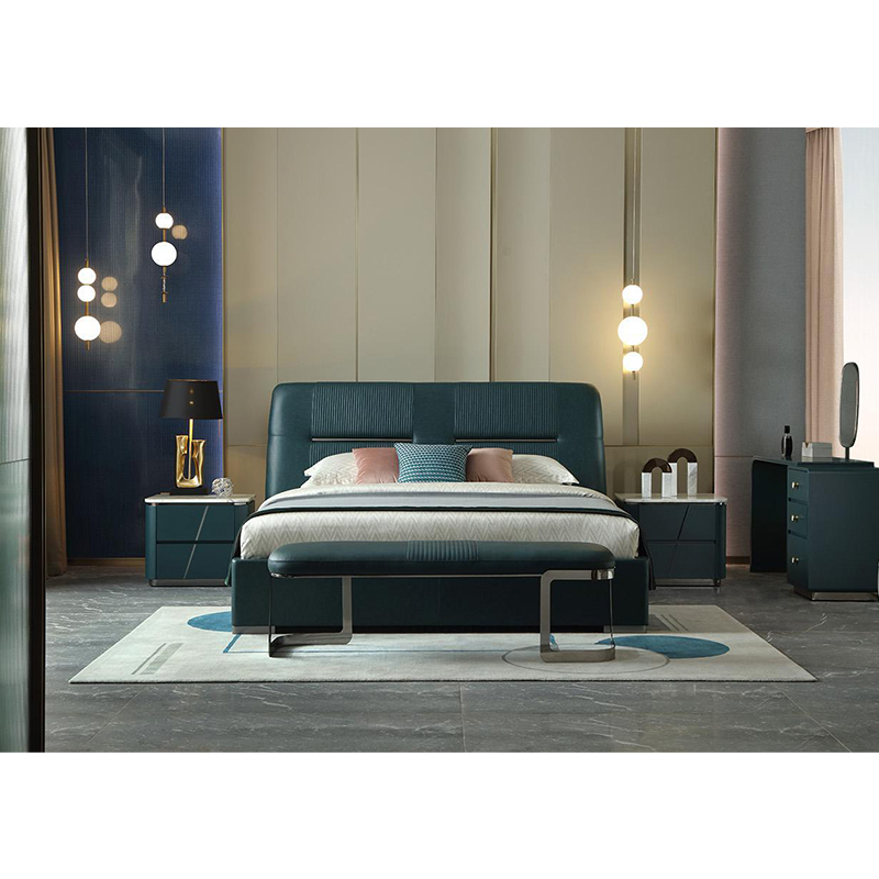 Comfortable and contemporary upholstered bedroom bed
