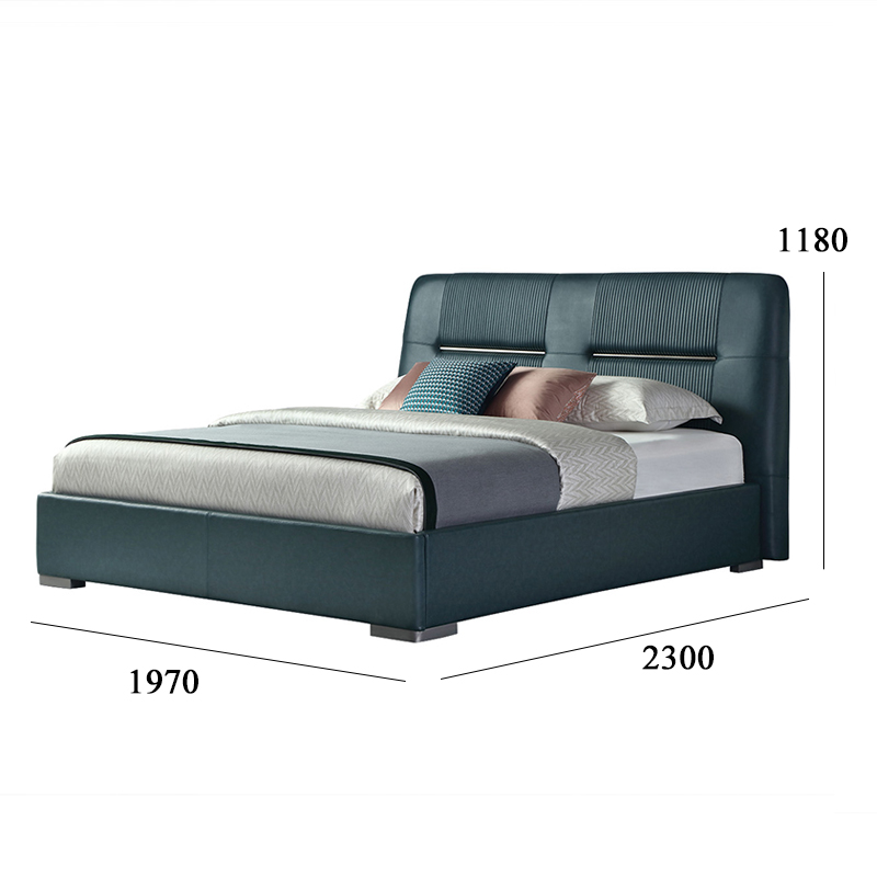 Comfortable and contemporary upholstered bedroom bed