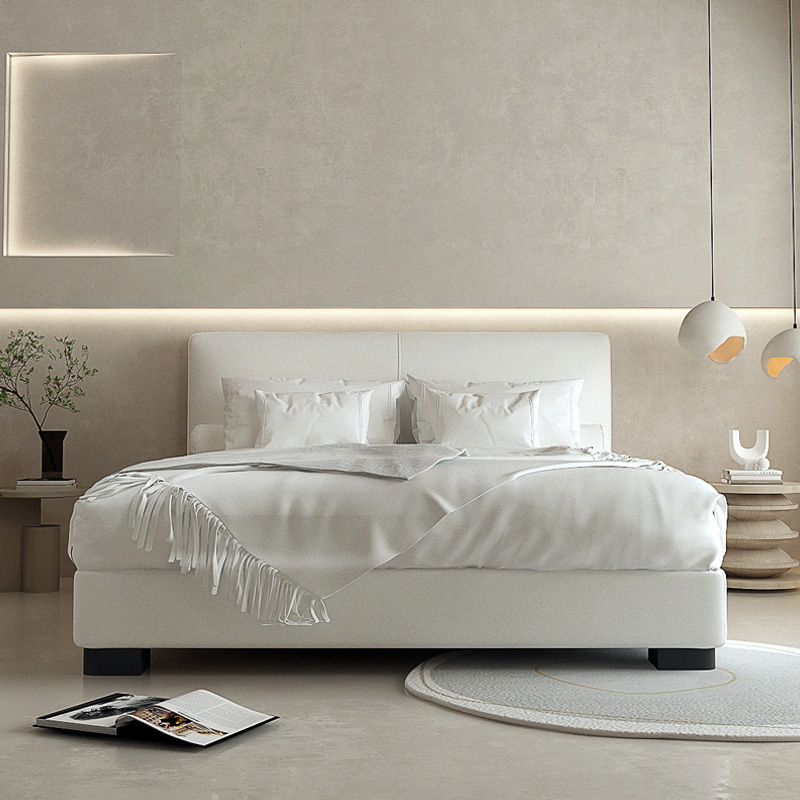 Modern bedroom furniture bed with lighting style