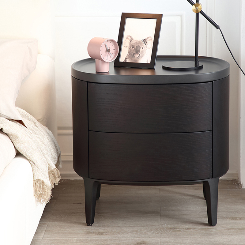 Modern bedroom furniture solid wood bedside table