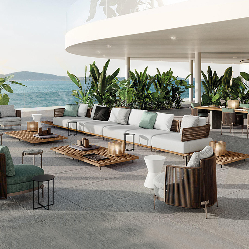 Waterproof and durable outdoor furniture corner sofa