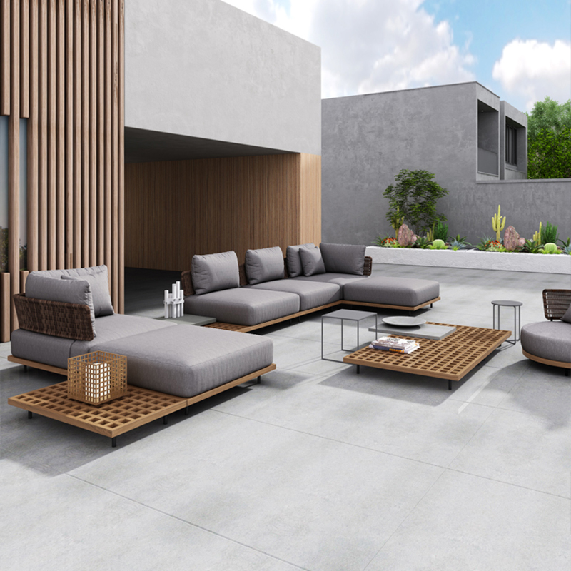Waterproof and durable outdoor furniture corner sofa