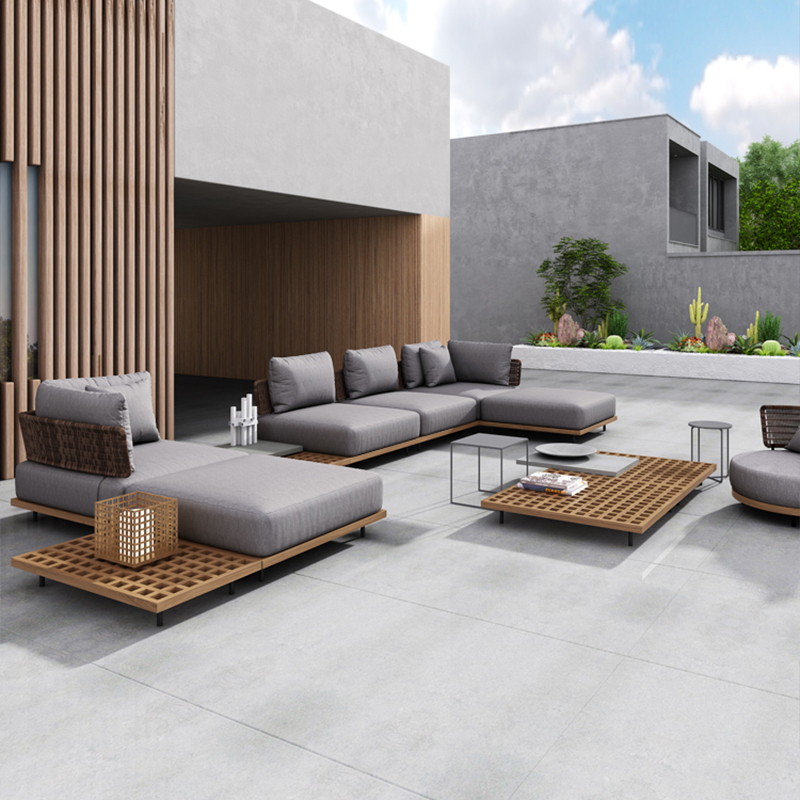 Waterproof and durable outdoor furniture corner sofa