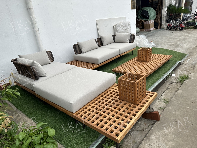 Waterproof and durable outdoor furniture corner sofa