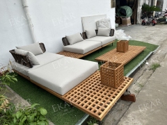 Waterproof and durable outdoor furniture corner sofa