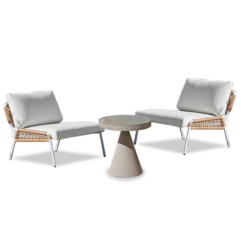 Chic Outdoor Corner Table with Waterproof Design