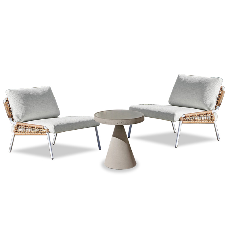 Chic Outdoor Corner Table with Waterproof Design