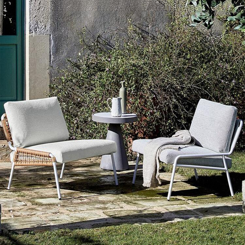 Chic Outdoor Corner Table with Waterproof Design
