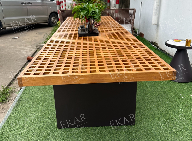 New modern outdoor garden waterproof dining table dining table