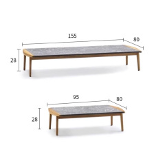 New modern waterproof and durable outdoor coffee table garden table