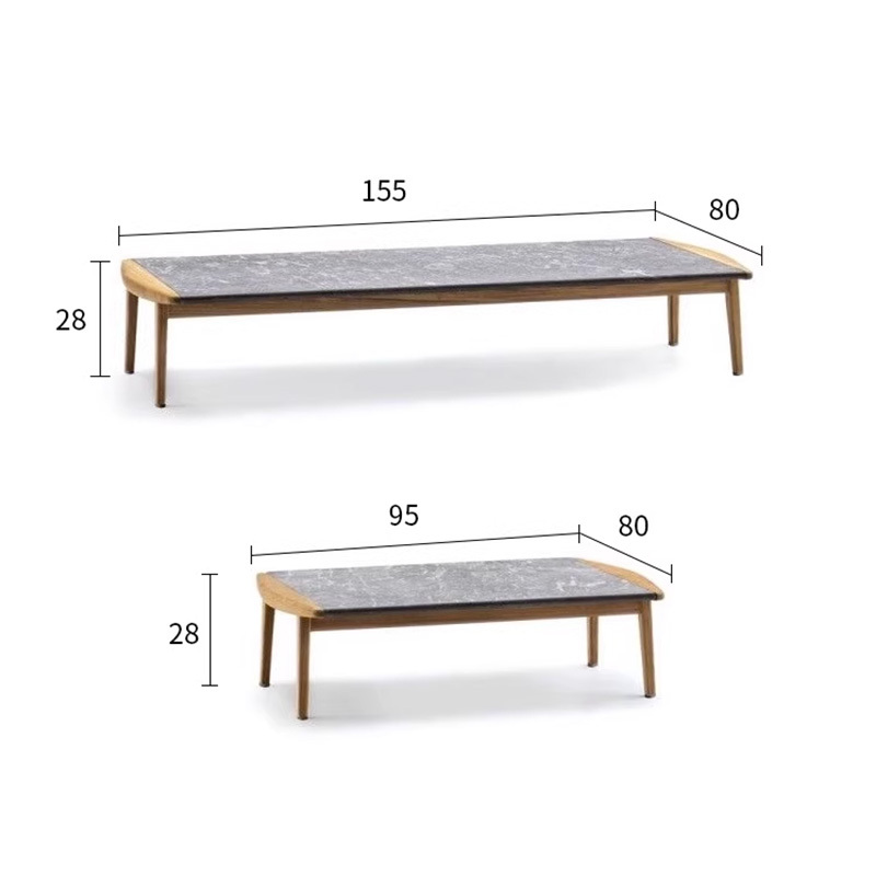 New modern waterproof and durable outdoor coffee table garden table