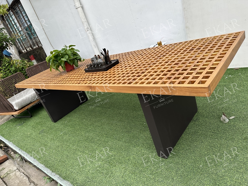 New modern outdoor garden waterproof dining table dining table