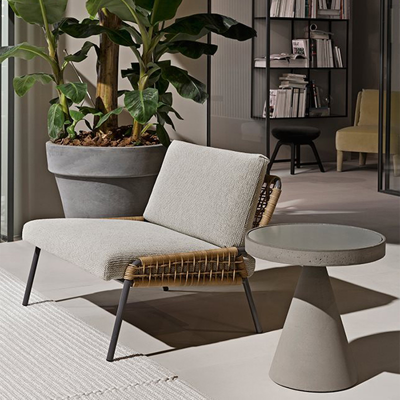 Chic Outdoor Corner Table with Waterproof Design
