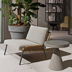 Chic Outdoor Corner Table with Waterproof Design