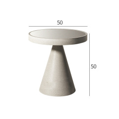Chic Outdoor Corner Table with Waterproof Design