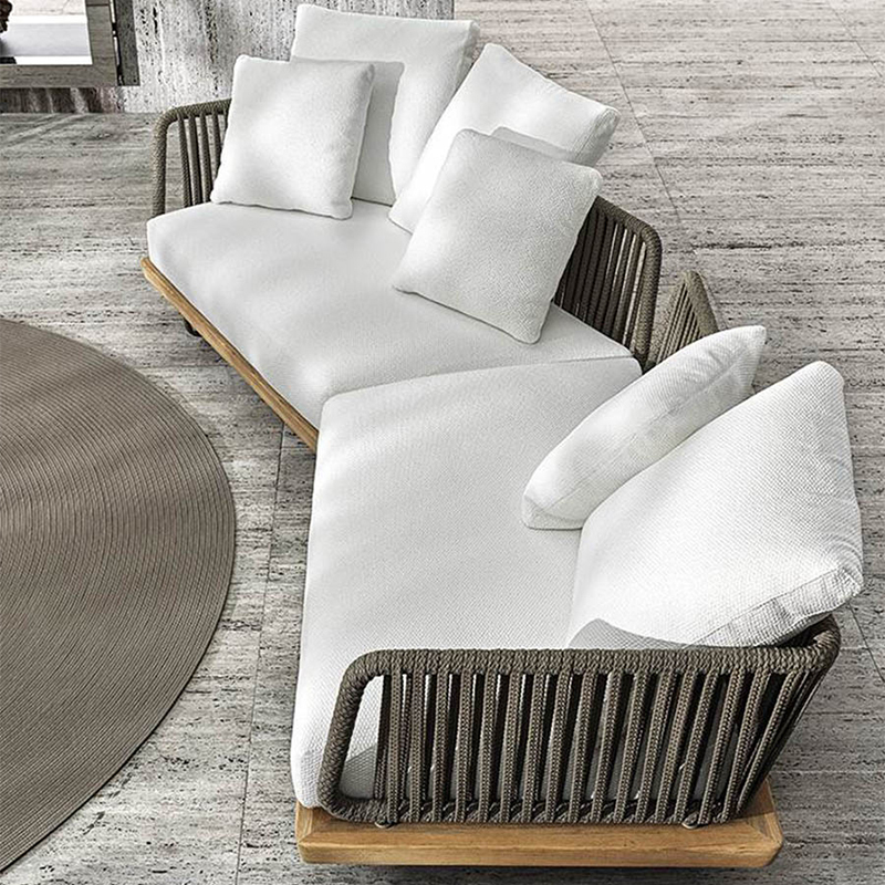 New durable waterproof rattan woven outdoor sofa