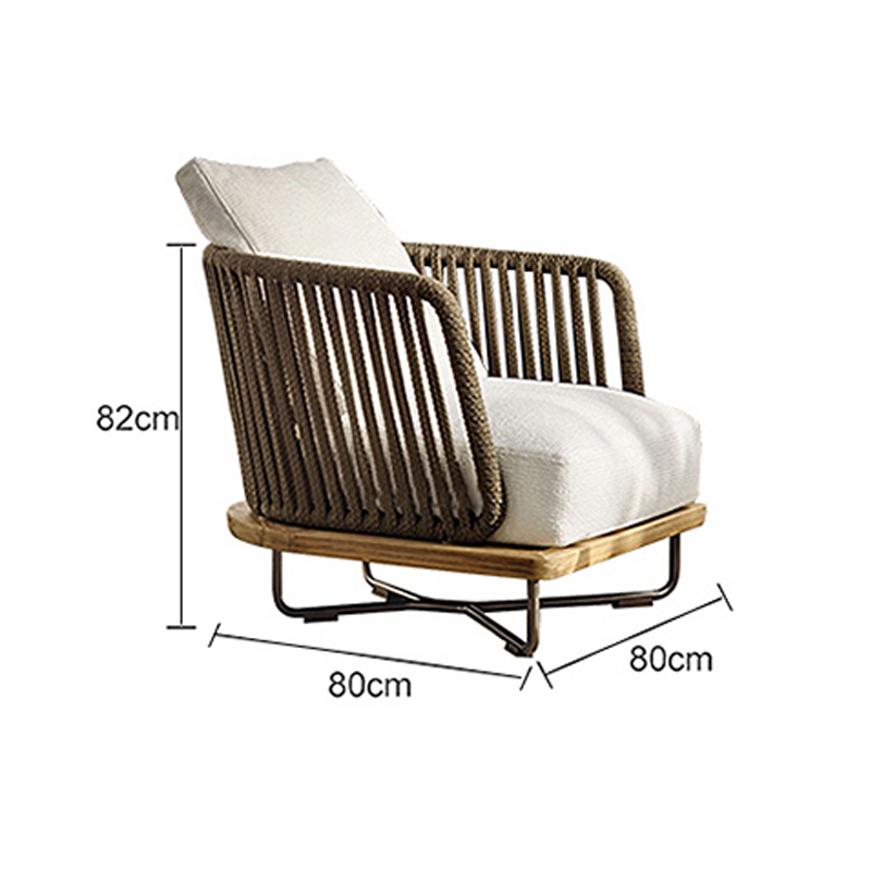 New durable waterproof rattan woven outdoor sofa