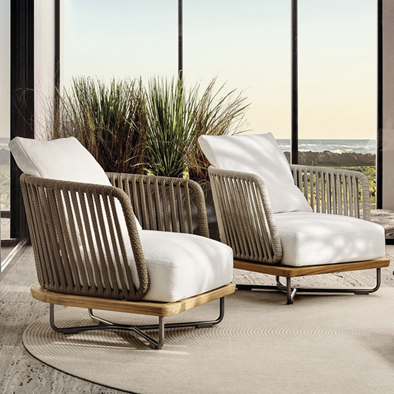 New durable waterproof rattan woven outdoor sofa