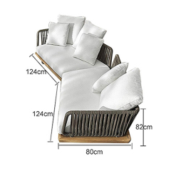 New durable waterproof rattan woven outdoor sofa