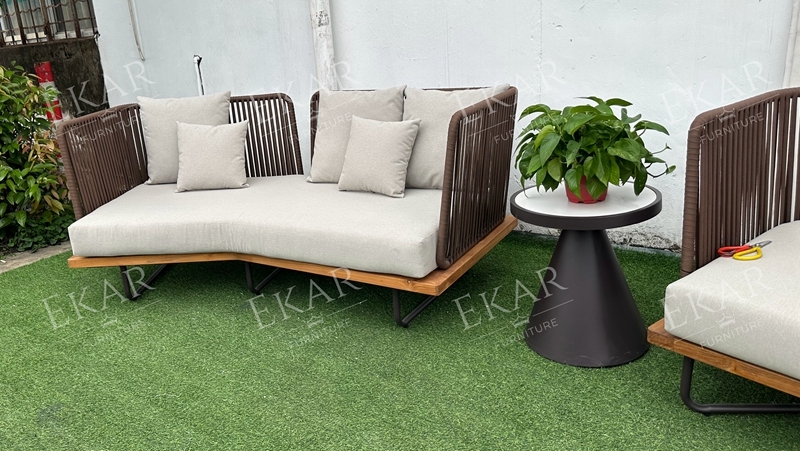 New durable waterproof rattan woven outdoor sofa