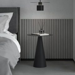 Modern design unique conical cement corner table