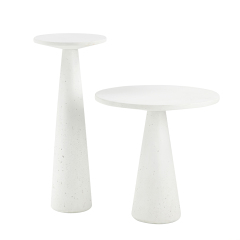 Modern design unique conical cement corner table