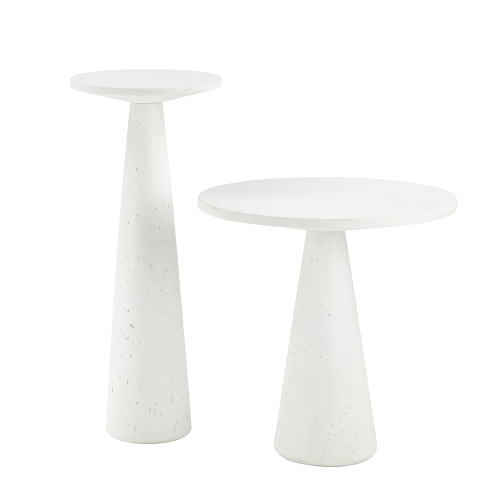 Modern design unique conical cement corner table