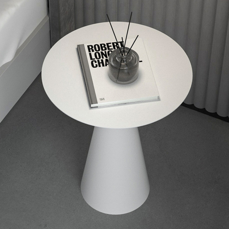 Modern design unique conical cement corner table